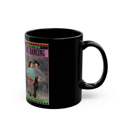 COUNTRY LINE DANCING WITHANITA WILLIAMS (VHS COVER) - Black Coffee Mug - Go Mug Yourself
