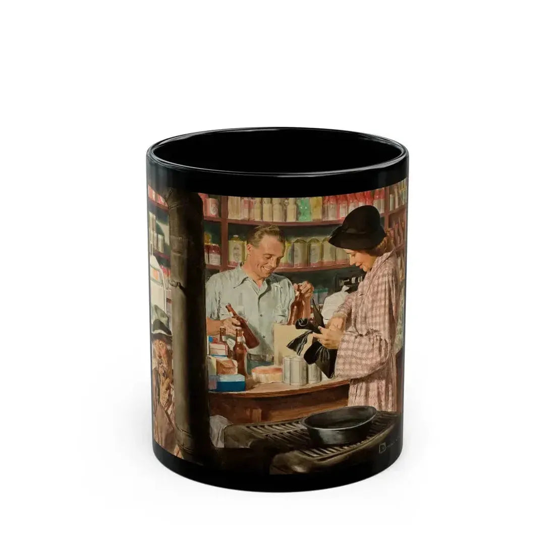 Country Store - Black Coffee Mug 11oz - Go Mug Yourself