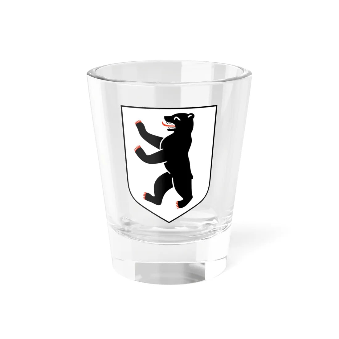 Country symbol of Berlin color (Germany) (Coat of Arms) Shot Glass 1.5oz 1.5oz - Go Mug Yourself
