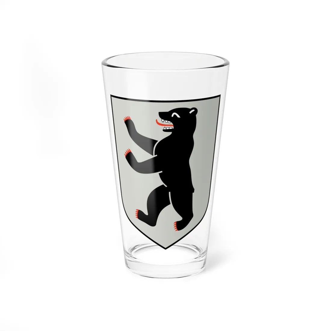 Country symbol of Berlin silver (Germany) (Coat of Arms) Pint Glass 16oz 16oz - Go Mug Yourself