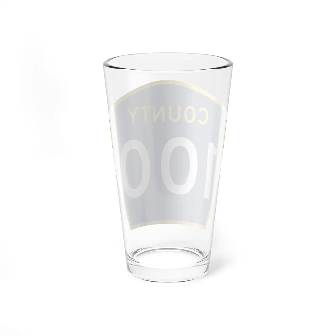 County 100 MN (Minnesota) (Road Sign) Pint Glass 16oz - Go Mug Yourself
