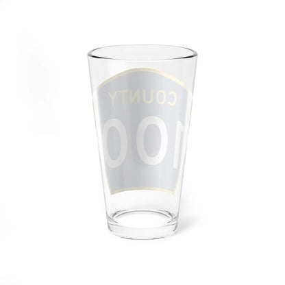 County 100 MN (Minnesota) (Road Sign) Pint Glass 16oz - Go Mug Yourself