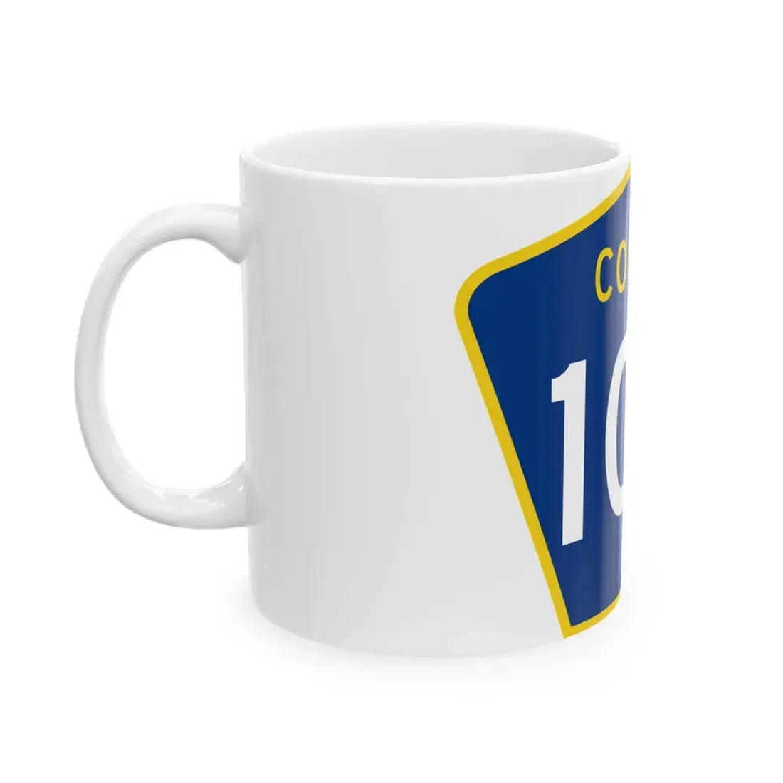 County 100 MN (Minnesota) (Road Sign) White Coffee Mug - Go Mug Yourself