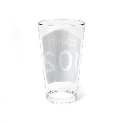 County 102 MN (Minnesota) (Road Sign) Pint Glass 16oz - Go Mug Yourself