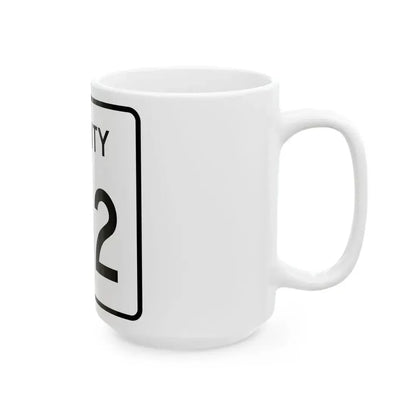 County 102 square (Minnesota) (Road Sign) White Coffee Mug - Go Mug Yourself