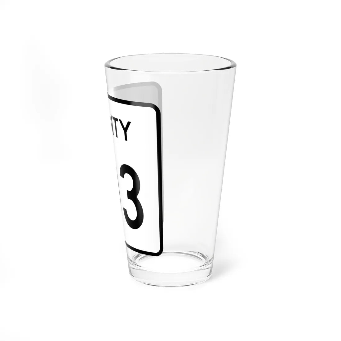 County 103 square (Minnesota) (Road Sign) Pint Glass 16oz - Go Mug Yourself