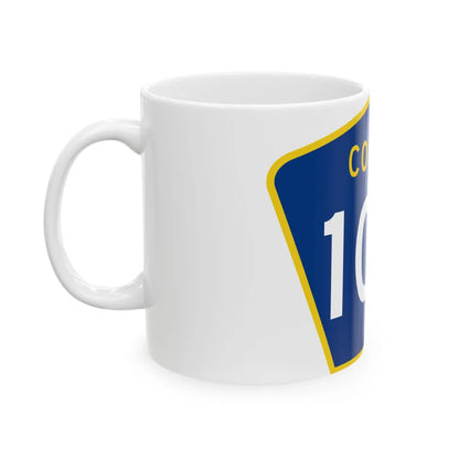 County 104 MN (Minnesota) (Road Sign) White Coffee Mug - Go Mug Yourself