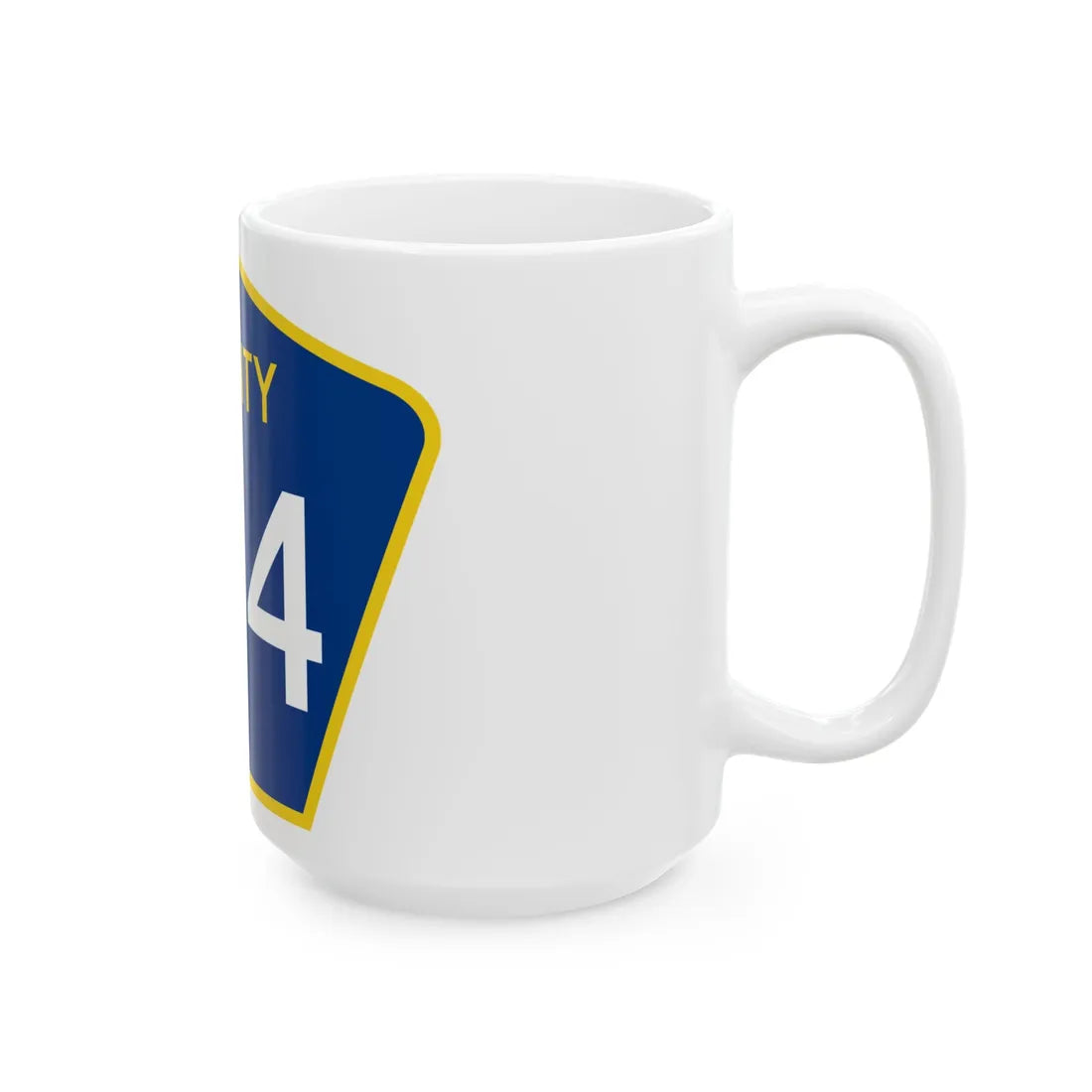 County 104 MN (Minnesota) (Road Sign) White Coffee Mug - Go Mug Yourself