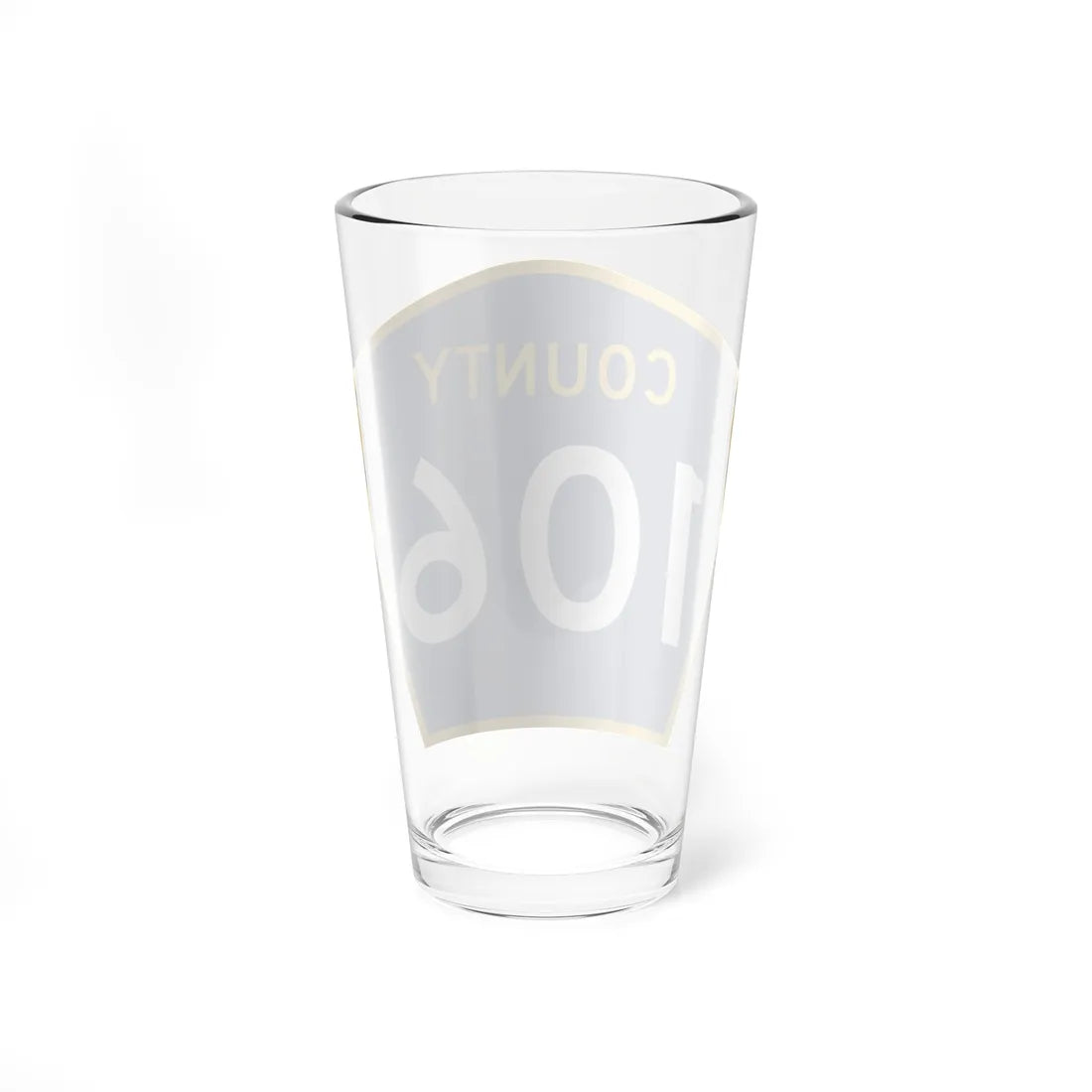 County 106 MN (Minnesota) (Road Sign) Pint Glass 16oz - Go Mug Yourself