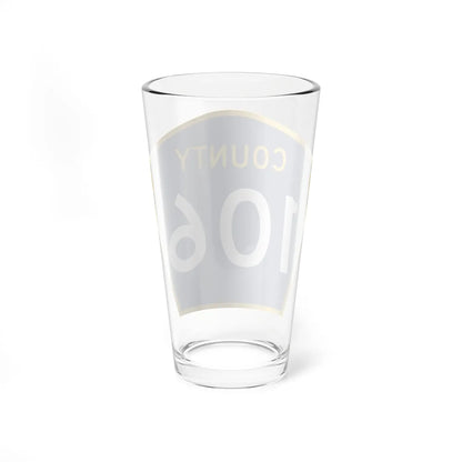 County 106 MN (Minnesota) (Road Sign) Pint Glass 16oz - Go Mug Yourself