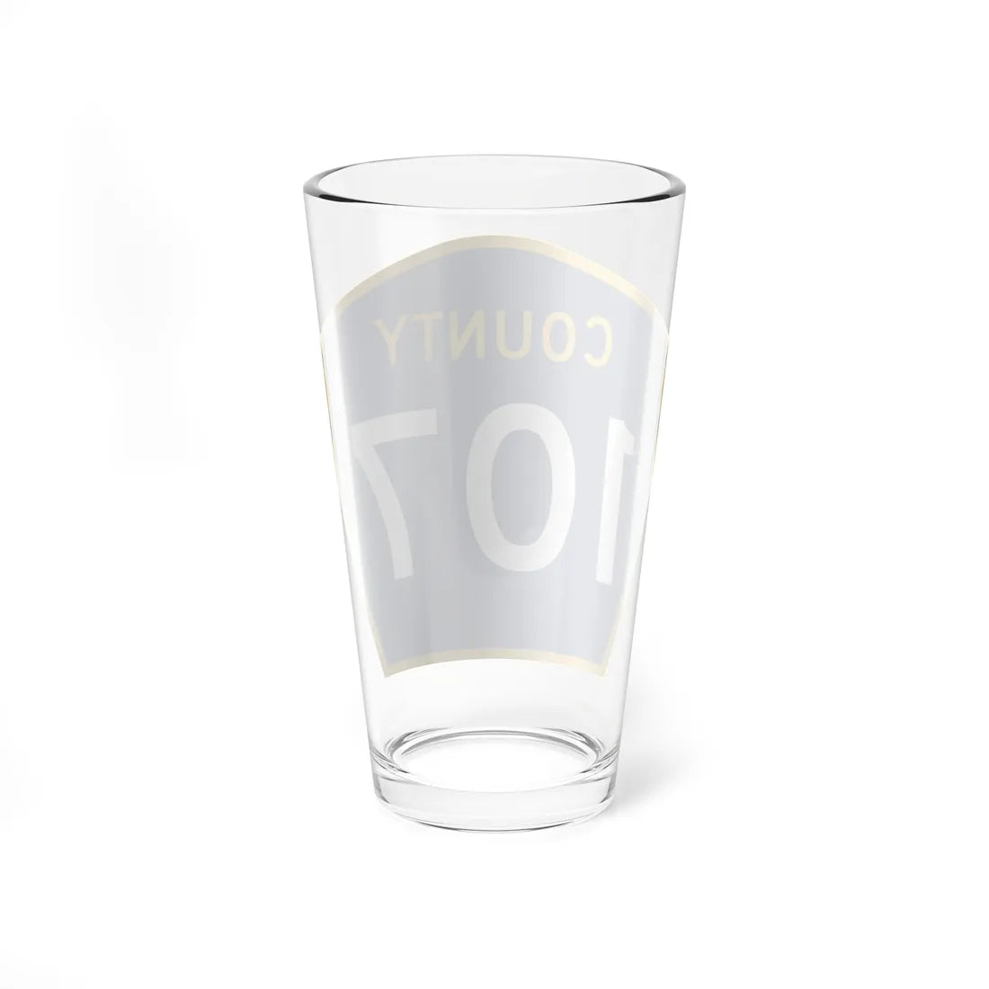 County 107 MN (Minnesota) (Road Sign) Pint Glass 16oz - Go Mug Yourself