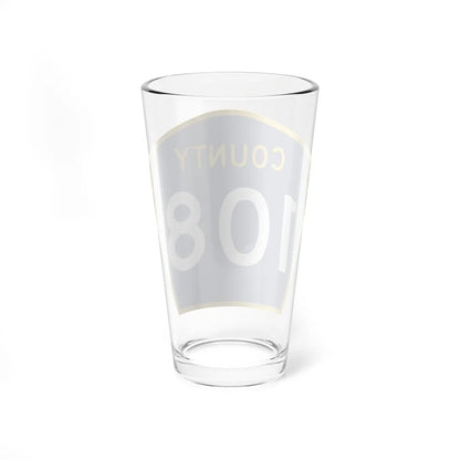 County 108 MN (Minnesota) (Road Sign) Pint Glass 16oz - Go Mug Yourself