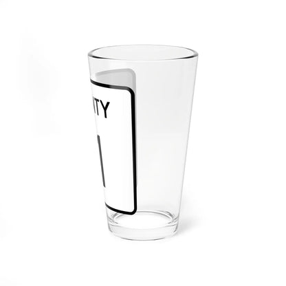 County 11 square (Minnesota) (Road Sign) Pint Glass 16oz - Go Mug Yourself