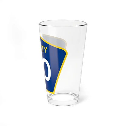 County 110 MN (Minnesota) (Road Sign) Pint Glass 16oz - Go Mug Yourself