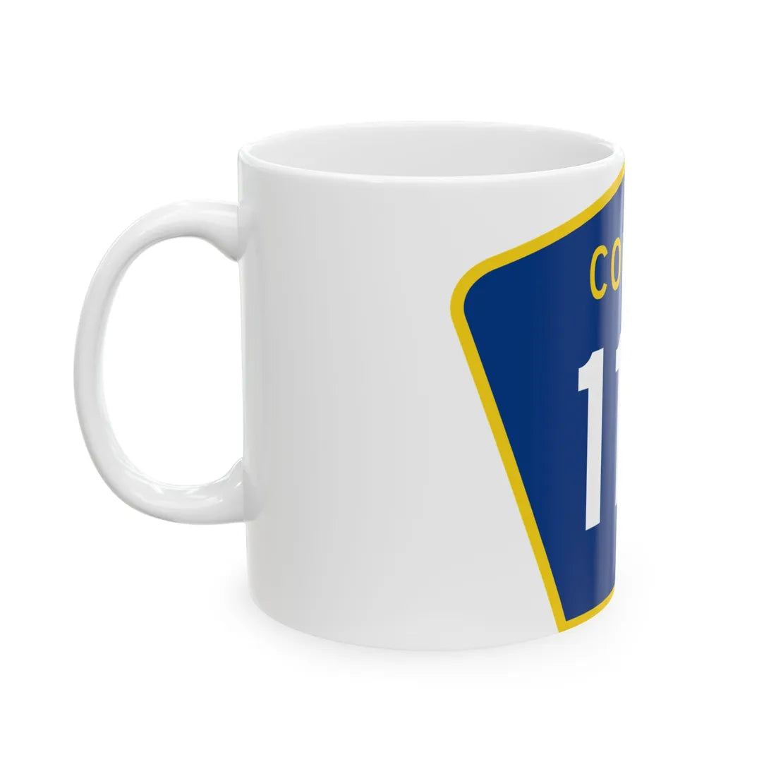County 112 MN (Minnesota) (Road Sign) White Coffee Mug - Go Mug Yourself