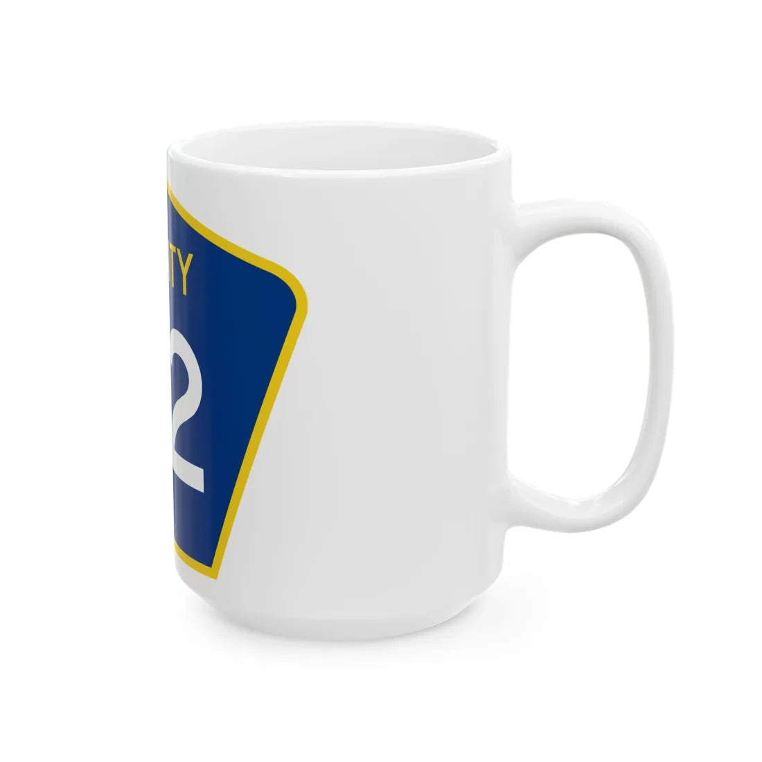 County 112 MN (Minnesota) (Road Sign) White Coffee Mug - Go Mug Yourself