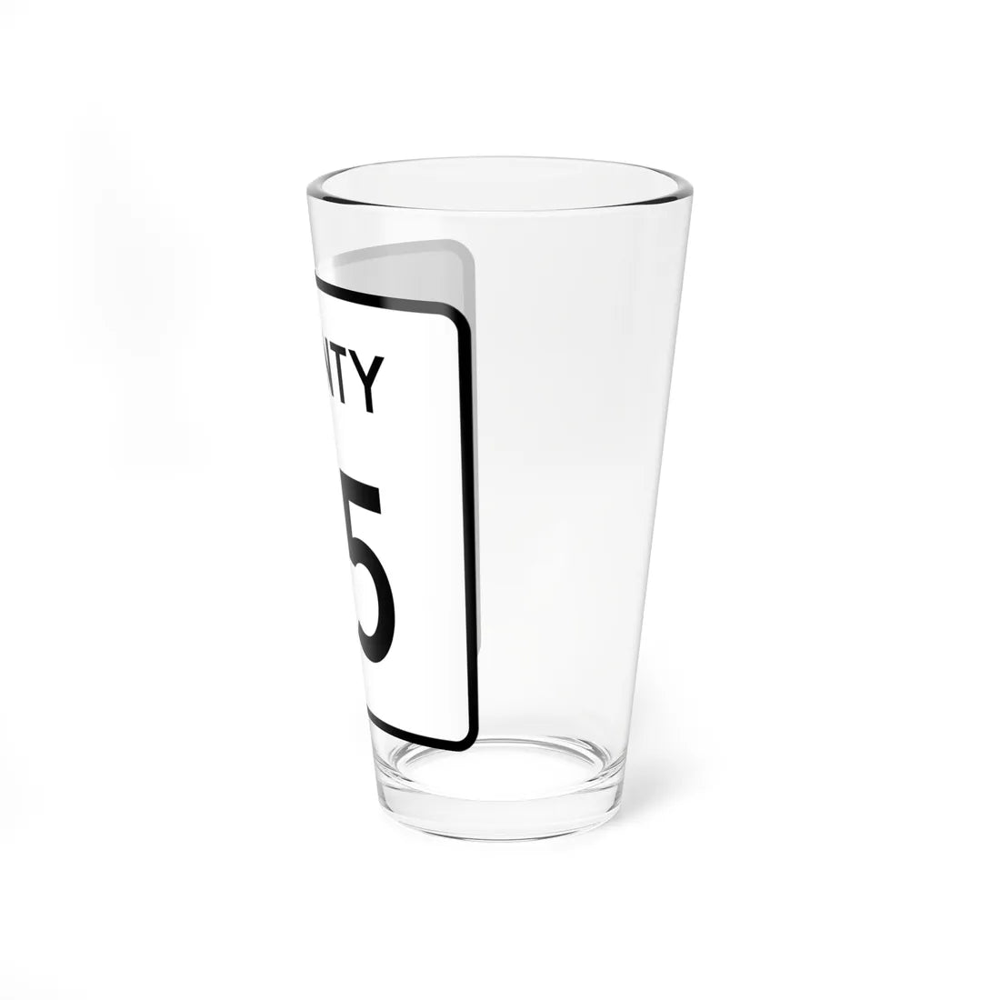 County 115 square (Minnesota) (Road Sign) Pint Glass 16oz - Go Mug Yourself
