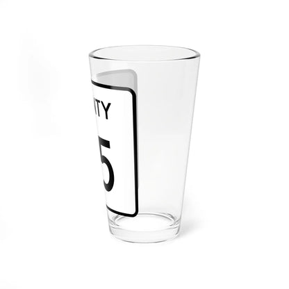 County 115 square (Minnesota) (Road Sign) Pint Glass 16oz - Go Mug Yourself