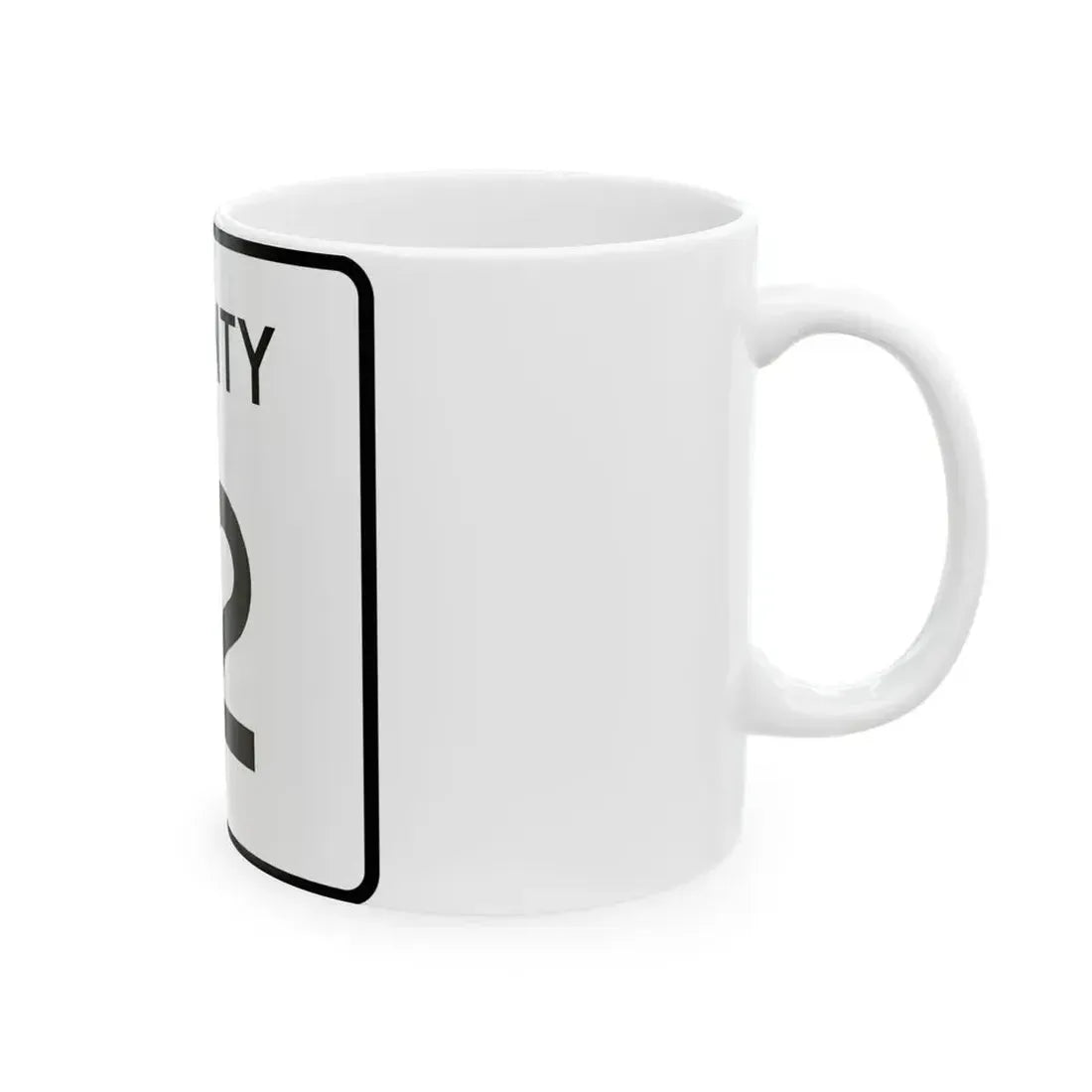 County 12 square (Minnesota) (Road Sign) White Coffee Mug - Go Mug Yourself