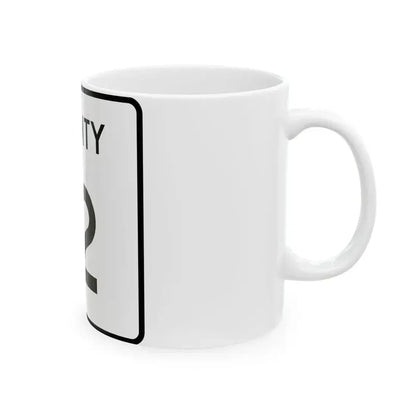County 12 square (Minnesota) (Road Sign) White Coffee Mug - Go Mug Yourself