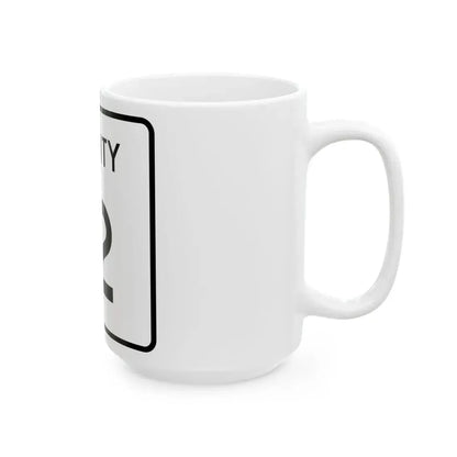 County 12 square (Minnesota) (Road Sign) White Coffee Mug - Go Mug Yourself