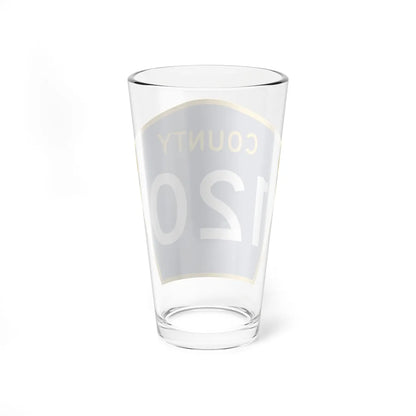 County 120 MN (Minnesota) (Road Sign) Pint Glass 16oz - Go Mug Yourself