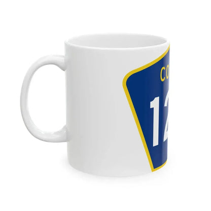 County 123 MN (Minnesota) (Road Sign) White Coffee Mug - Go Mug Yourself