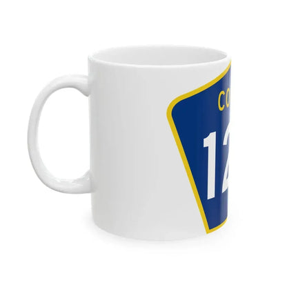 County 124 MN (Minnesota) (Road Sign) White Coffee Mug - Go Mug Yourself