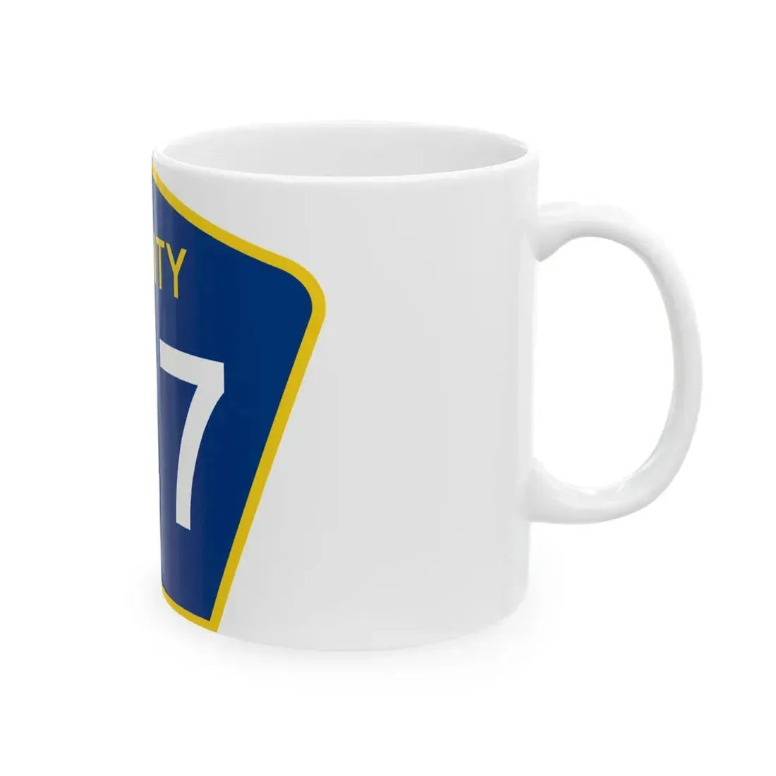County 127 MN (Minnesota) (Road Sign) White Coffee Mug - Go Mug Yourself