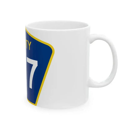 County 127 MN (Minnesota) (Road Sign) White Coffee Mug - Go Mug Yourself