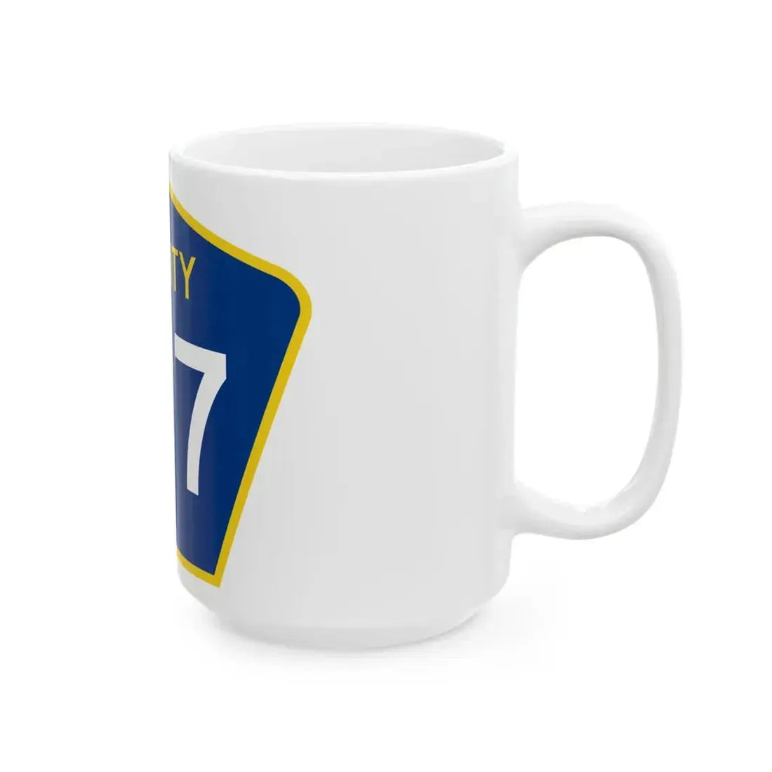County 127 MN (Minnesota) (Road Sign) White Coffee Mug - Go Mug Yourself