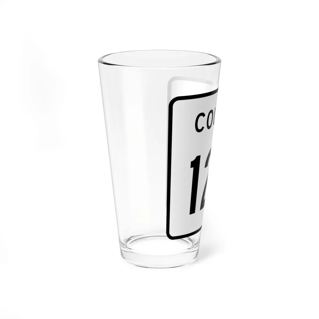County 127 square (Minnesota) (Road Sign) Pint Glass 16oz - Go Mug Yourself