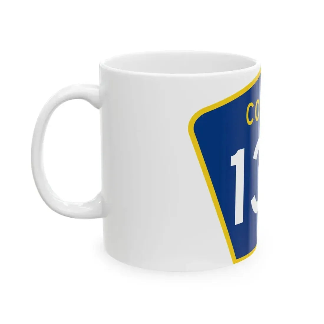 County 132 MN (Minnesota) (Road Sign) White Coffee Mug - Go Mug Yourself