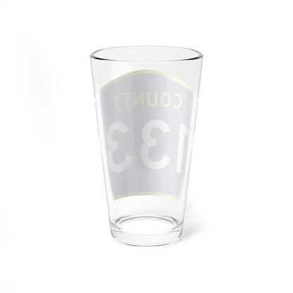 County 133 MN (Minnesota) (Road Sign) Pint Glass 16oz - Go Mug Yourself