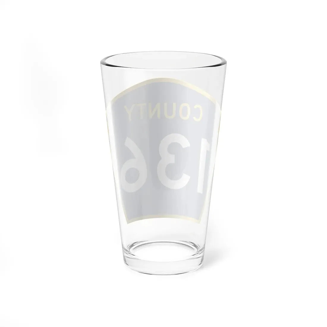 County 136 MN (Minnesota) (Road Sign) Pint Glass 16oz - Go Mug Yourself