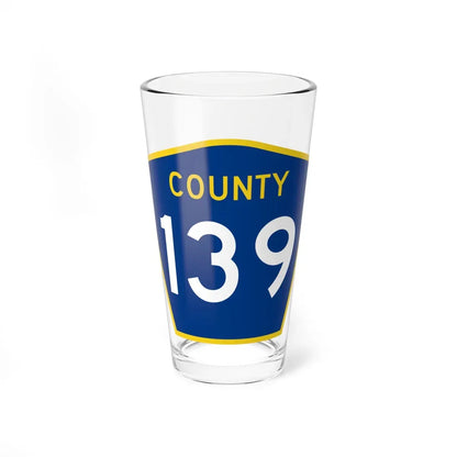 County 139 MN (Minnesota) (Road Sign) Pint Glass 16oz 16oz - Go Mug Yourself
