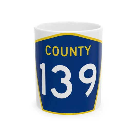 County 139 MN (Minnesota) (Road Sign) White Coffee Mug 11oz - Go Mug Yourself