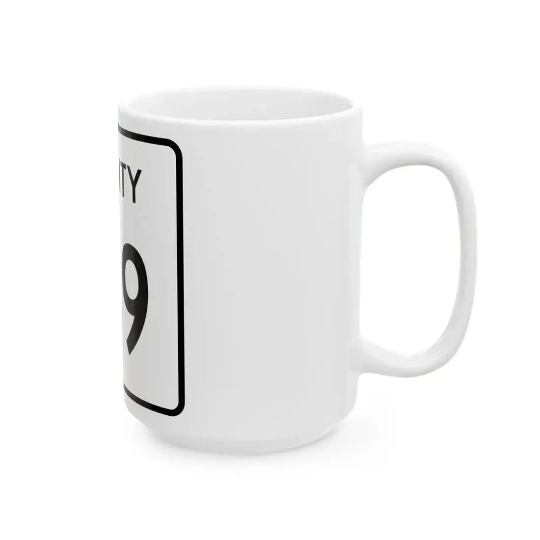 County 139 square (Minnesota) (Road Sign) White Coffee Mug - Go Mug Yourself