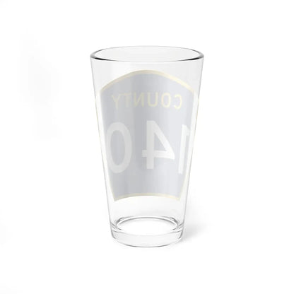 County 140 MN (Minnesota) (Road Sign) Pint Glass 16oz - Go Mug Yourself
