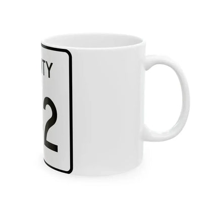 County 142 square (Minnesota) (Road Sign) White Coffee Mug - Go Mug Yourself