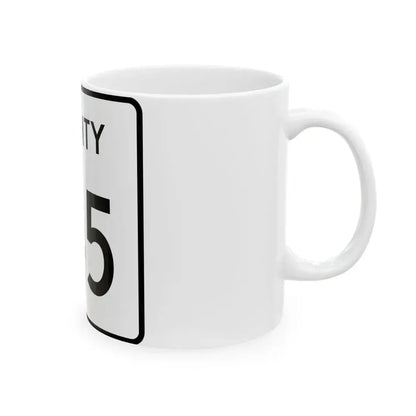 County 145 square (Minnesota) (Road Sign) White Coffee Mug - Go Mug Yourself