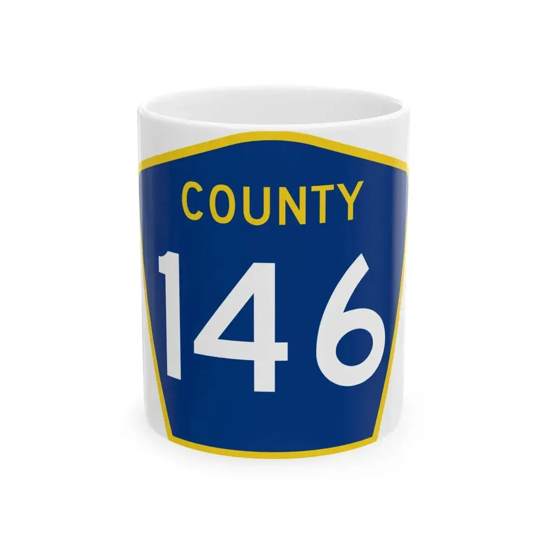 County 146 MN (Minnesota) (Road Sign) White Coffee Mug 11oz - Go Mug Yourself