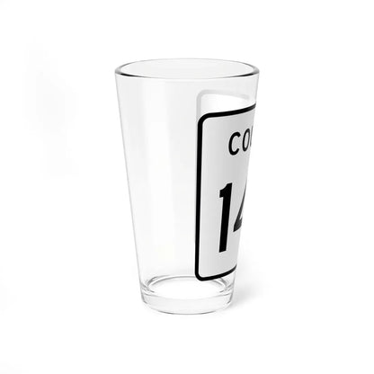 County 146 square (Minnesota) (Road Sign) Pint Glass 16oz - Go Mug Yourself