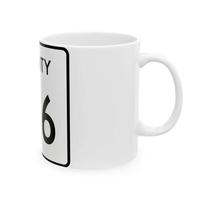 County 146 square (Minnesota) (Road Sign) White Coffee Mug - Go Mug Yourself