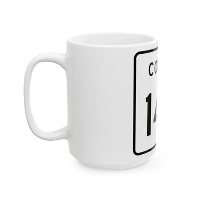 County 146 square (Minnesota) (Road Sign) White Coffee Mug - Go Mug Yourself