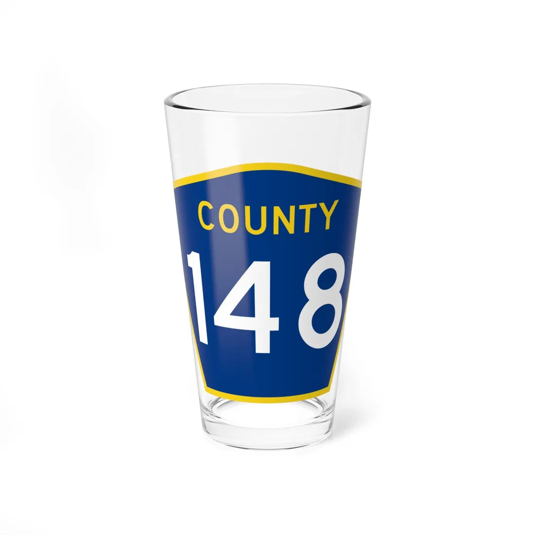 County 148 MN (Minnesota) (Road Sign) Pint Glass 16oz 16oz - Go Mug Yourself