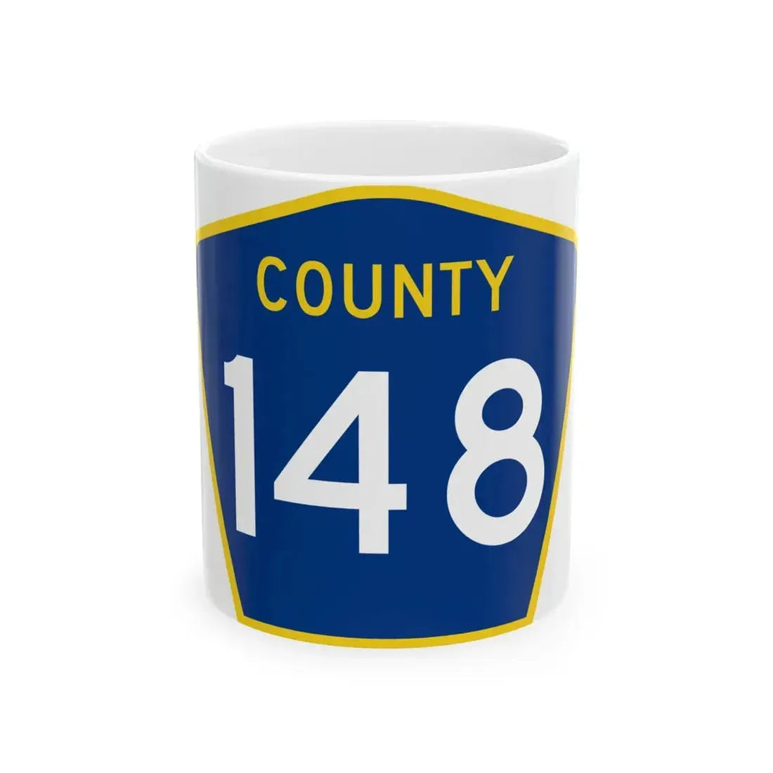 County 148 MN (Minnesota) (Road Sign) White Coffee Mug 11oz - Go Mug Yourself