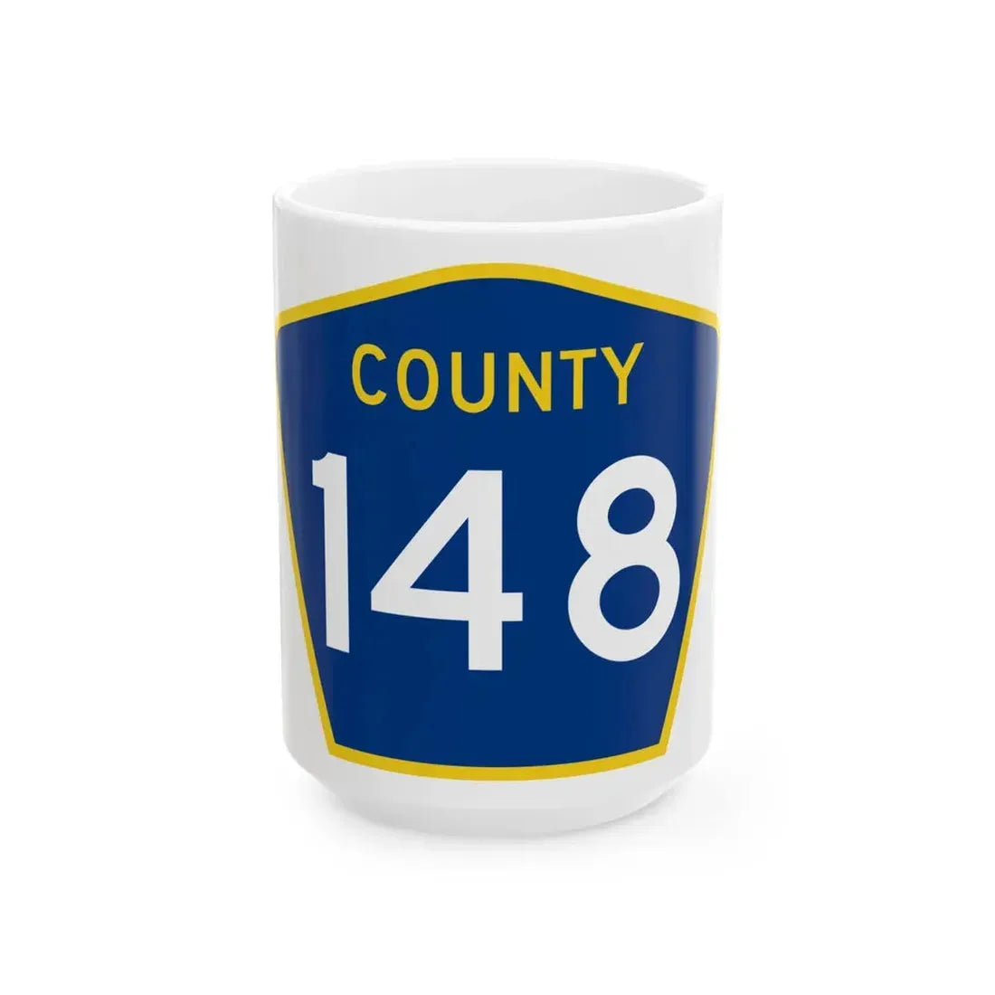 County 148 MN (Minnesota) (Road Sign) White Coffee Mug 15oz - Go Mug Yourself