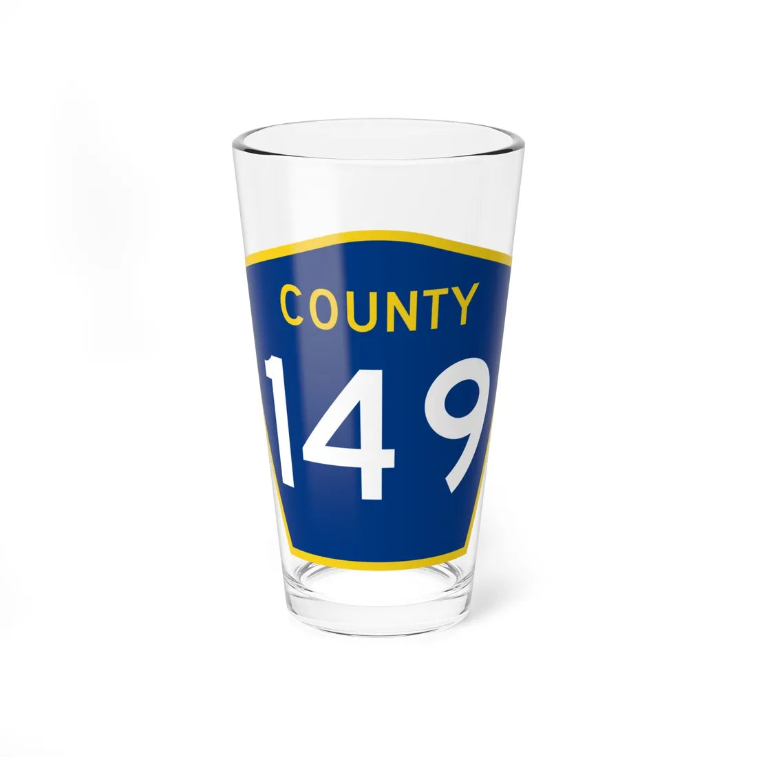 County 149 MN (Minnesota) (Road Sign) Pint Glass 16oz 16oz - Go Mug Yourself