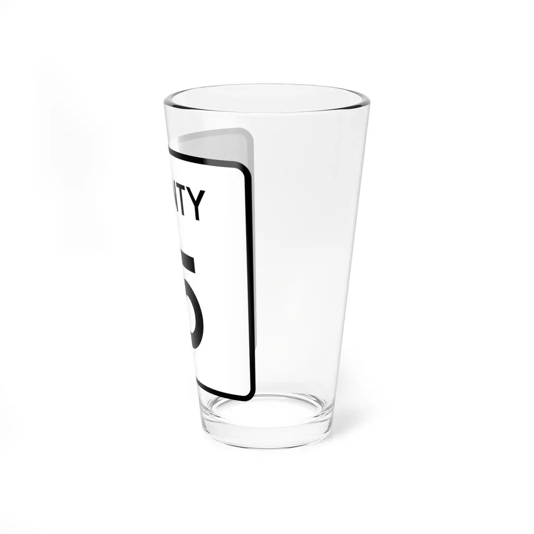 County 15 square (Minnesota) (Road Sign) Pint Glass 16oz - Go Mug Yourself